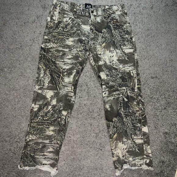 Realtree Other - Y2K Realtree Woodland Camouflage Cargo Pants Size 36x28 Outdoors Hunting Grunge